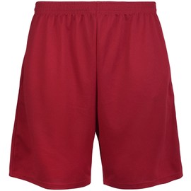 ToBeInStyle - Pantalones cortos de malla con cordón interior para hombre, Brillo Brillante - Azul Marino, Medium