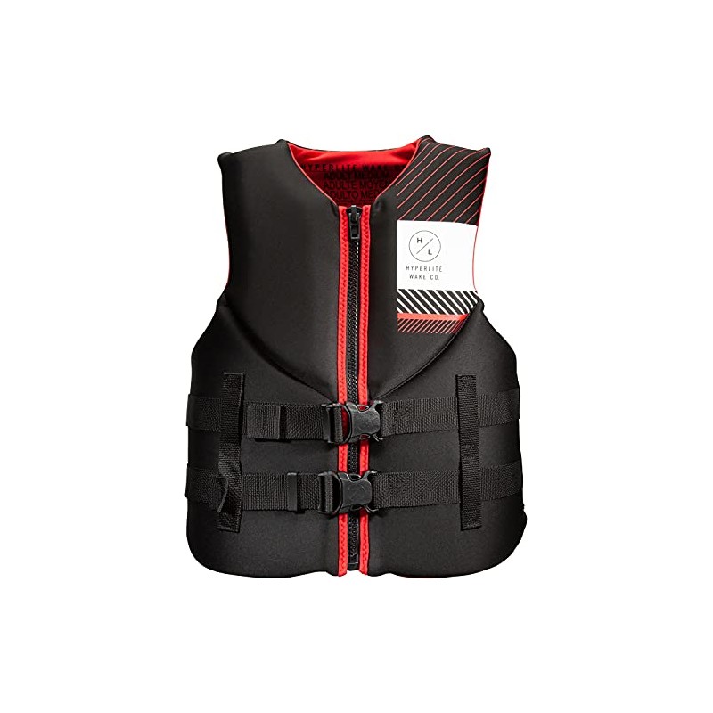 Hyperlite Men's Indy Life Jacket - Black/Red - 2XL