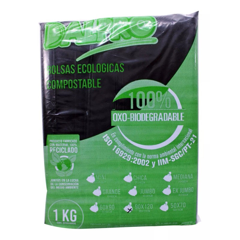 Dalpro Bolsa Negra P/ Basura Biodregradable 90 X 1.20 Cm