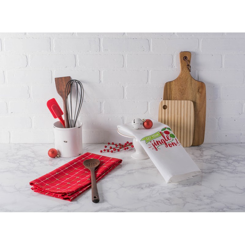 DII Christmas Tea Towels Decorative Kitchen Dish Towel Set, 18x28,