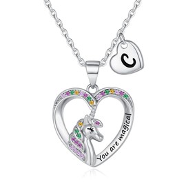 Kids Jewelry for Girls Unicorn Necklace - Unicorn Necklace for Girls Trendy Stuff | Unicorn Jewelry for Little Girls Kids Necklace Kids Jewelry Little Girls Jewelry Unicorn Gifts for Girls Jewelry