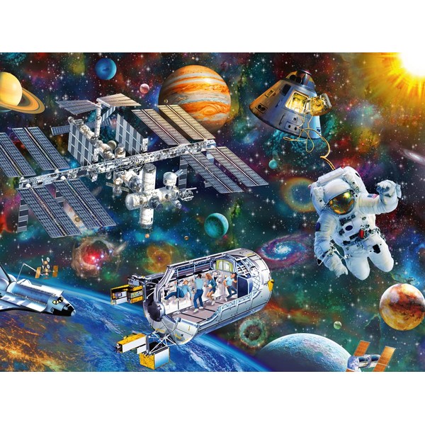 Ravensburger Cosmic Exploration 200 Piece XXL Jigsaw Puzzle for Kids - 12692 - Every Piece is Unique, Pieces Fit Together Perfectly