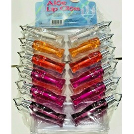 STARRY ALOE LIP GLOSS NATURAL VITAMIN E & ALOE ENRICH 24 LIPGLOSS (12 +12)