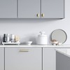 VEHCIL 20 Pack Square Brushed Brass Gold Cabinet Knobs,Single Hole