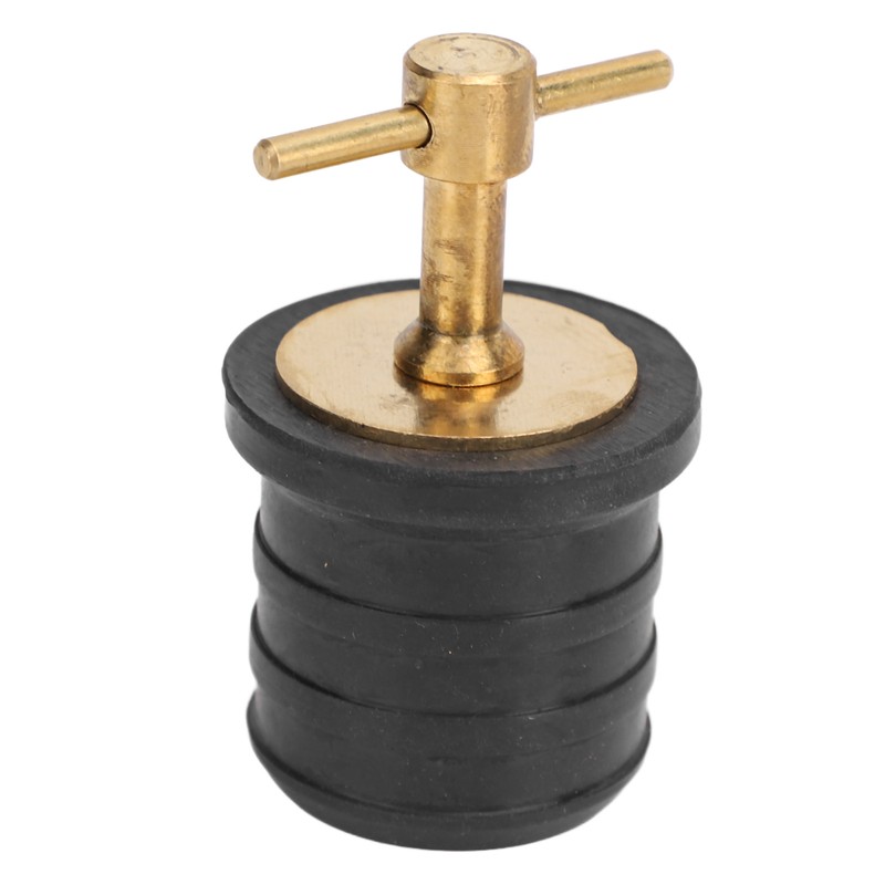 Marine Boat Brass T Handle Drain Plug Strong Structure Twist