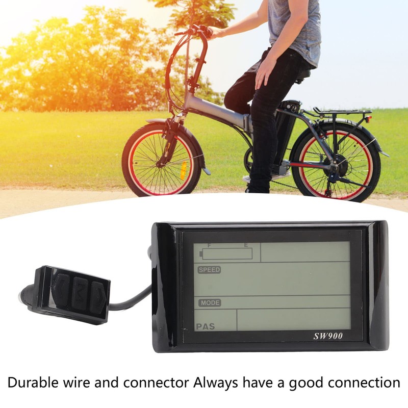 Asixxsix Electric Bike SW900 Panel, 24V 36V 48V 60V LCD