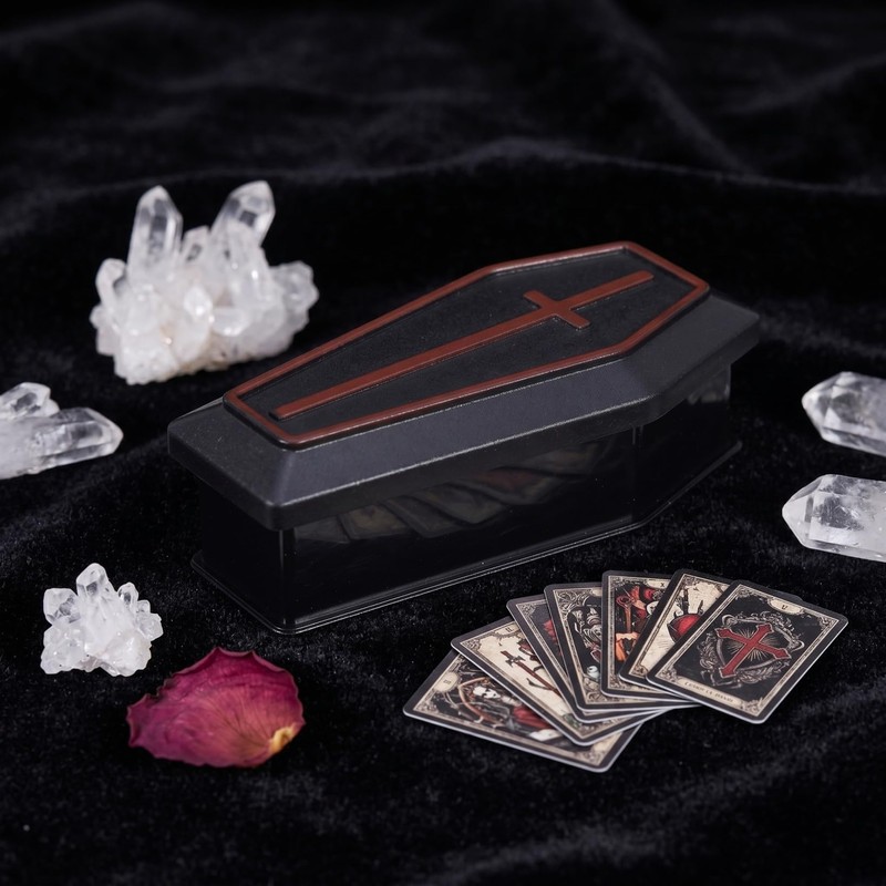20pcs Mini Coffin Box Halloween Plastic Treat Boxes Party Favors