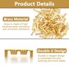 Wjelet Pack of 100 crimp connectors, brass, cable connectors, butt