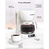 EUROSTAR ECM642W 12-Cup Coffee Maker, White