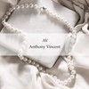 Anthony Vincent Collar Perla Cultivada Natural Blanco Tamaño 6 mm