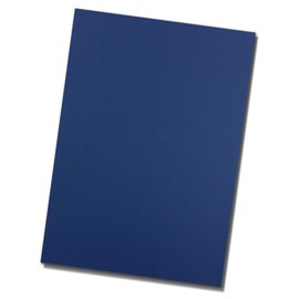 50 Sheets DIN A4 Writing Paper - Craft Paper - Dark Blue - Clay Paper with Elegant Ribbing 100 g/m² - Matte Surface - High-Quality Writing Paper