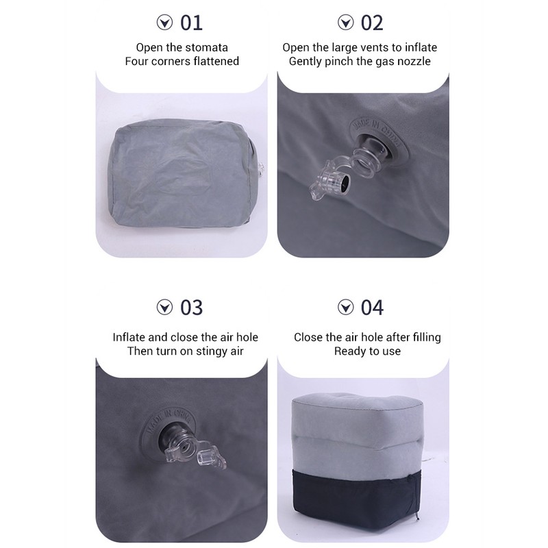 Inflatable Foot Rest Pillow Travel Foot Rest Kids Travel Pillow
