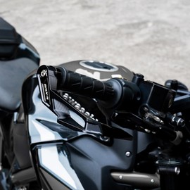 ZEXDDI CNC Motorcycle Handguards Compatible with GSXS 750 GSXS 1000 F GSX S 125 GSX-S 1000GT 1000GX GSX8S Brake Clutch Lever Guards Protector Accessories (Black)