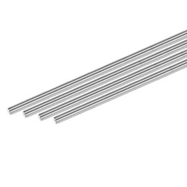 M METERXITY 4-Pack Fully Threaded Rod, M8x300mm 304 Stainless Steel Right Hand Thread Bar Studs for Furniture Anchor Bolts/Clamps/U-Bolts, Metric Threaded Screw