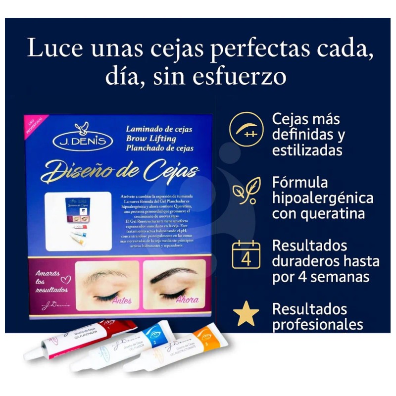 Kit Planchado Cejas J Denis Profesional Laminado