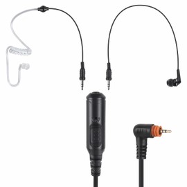 stdgove Surveillance Kit Earpiece 2.5mm Jack Slim Plug Single Pin Headset Mic Inline Ptt Ear Piece for Motorola sl300 sl7550 tlk100 sl7580e sl7590e sl3500e sl1k sl1m(to 3.5mm Aux Earbuds Earphone)