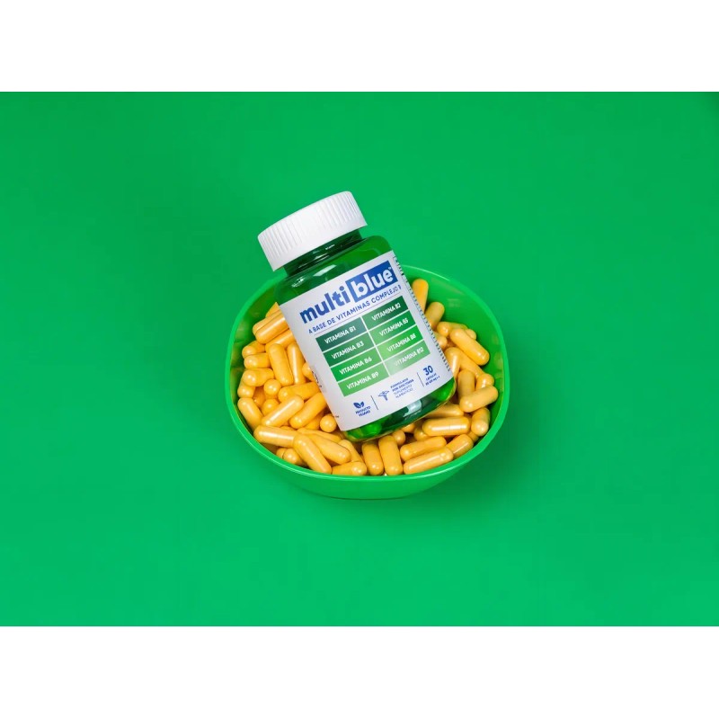 Multiblue Complejo B Cpsulas 30 Unidades Sin Sabor Vitaminas B1