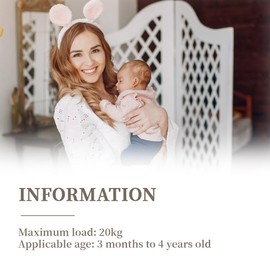 NJCXOLA Side Baby Carrier, Side Carrier, Side Carrier, Toddler Carrier, Baby Sling Carrier Toddler Hip Carrier with Non-Slip Hip Seat - Grey, silver grey