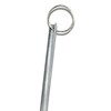 Large Lunar Half Moon Elevator Door Key, Silver