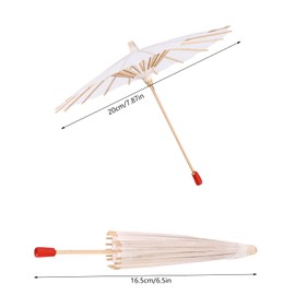 Horoper Parasol, Chinese Japanese Oil Paper, White Colour Paper, Decorative Umbrella, Umbrella for Wedding, Bridal, Parasol, School Decoration, Photo, Cosplay