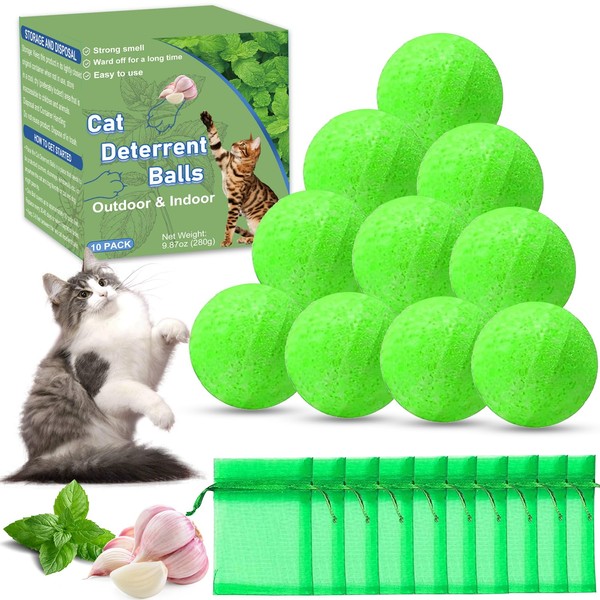 Mimo Style Cat Deterrent Outdoor, Natural Peppermint Oil Cat Deterrent