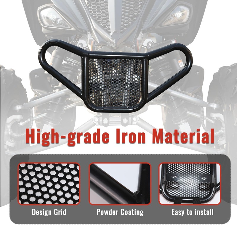 XATVXUTV Front Bumper Guards for Yamaha Raptor 700 700R, Front
