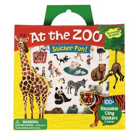 Peaceable Kingdom Press Sticker Fun! At The Zoo Reusable Sticker Tote
