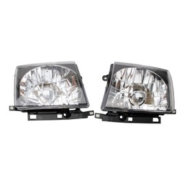 Headlight Assembly Set Headlights Driver & Passenger Side Halogen Compatible with 1997-2000 Toyota Tacoma TO2502120 TO2503120