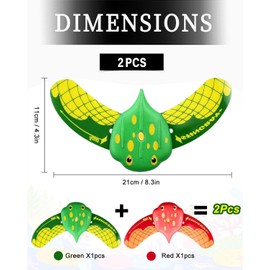 QLEUIFT 2 pieces underwater glider, diving toy for children, pool, devil fish swimming pool toy, water toy, children, pool toys, pool party, water toy, fish, underwater toy, beach