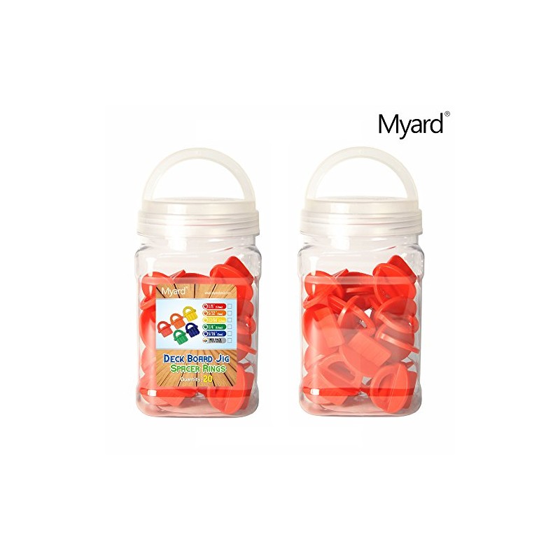 Myard Red 20 Packs 1/8 Inch Deck Spacer with Bright
