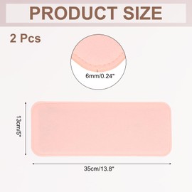 uxcell 2Pcs Felt Base Shaper, 13.8x5 Inch Rectangle Bag Bottom Shaper Pad Bag Cushion Base Purse Liner Board Insert Arc Corner for Handbags Tote Crossbody Bag Backpack, Pink