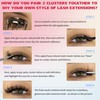 Wispy Lash Clusters with Spikes Natural Eyelash Extensions Fairy Lash