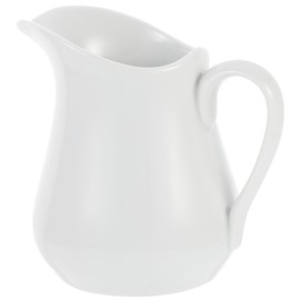 Housoutil Ceramic Pitcher Ceramic Milk Jug Sauce Sauce Sauce Jug Ceramic Cream Jug with Handle for Coffee 250 Ml