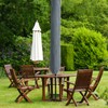 Purovi Protective Cover for Parasols, Grey, 35 x 180 cm