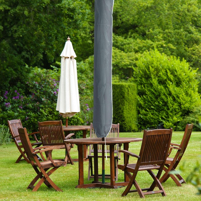 Purovi Protective Cover for Parasols, Grey, 35 x 180 cm