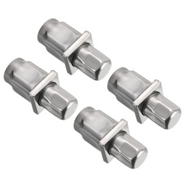 uxcell Adjustable Table Legs, 3.5" Stainless Steel Feet Fit for 1-1/5" Square O.D Tubing, Set of 4