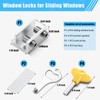 HYIEOU Sliding Window Locks (6 Sets), Secure Window Lock with