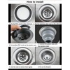Qrity Sink Collection, 114mm Stainless Steel and PVC Kitchen Sink