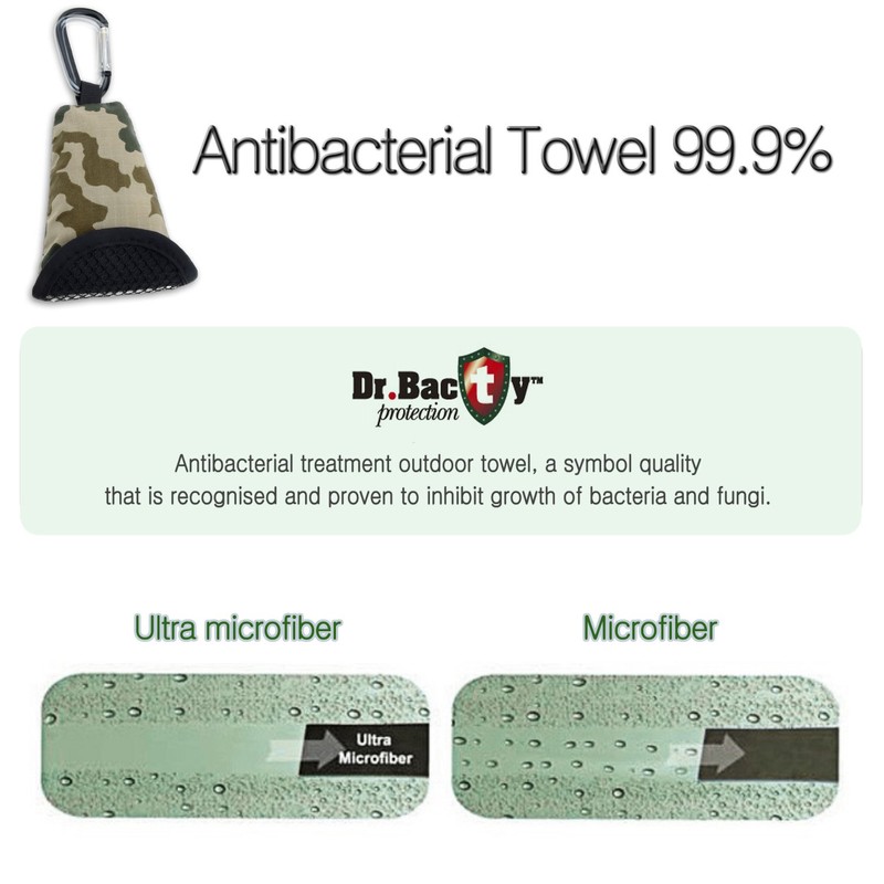 BW Bundeswehr Camo Buddy Towel Microfibre Cloth Super Absorbent Quick
