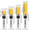 BAYTORY Professional Pattern Flush Trim Router Bit Set with 1/4