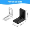sourcing map 12 Pcs 90 Degree Plastic Corner Braces, 28x17.5x28mm
