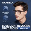 Ricafirla Progressive Multifocal Reading Glasses Men Women Multifocus Transition Trifocal