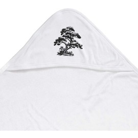 Azeeda 'Chinese Style Tree with Plants' Baby Hooded Towel (HT00035139)