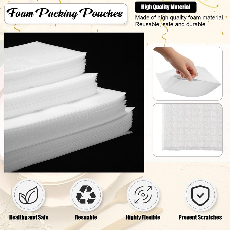 Frienda 240 Moving Dishes Packing Kit 60 Foam Sheets 180