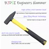 BJDSI 200g Engineers' Hammers,Blacksmith Hammer with Shock Reduction Grip,Professional Forging