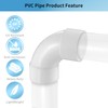 1-1/2 Inch 22.5 Degree PVC Elbow Pipe Fitting, 1-1/2" PVC