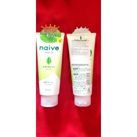Kracie 2 PACK KRACIE NAIVE FACIAL CLEANSING FOAM GREEN TEA,