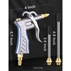 JASTIND Industrial Air Blow Gun with Brass Adjustable Air Nozzle,