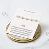 Philip Jones Synthetic White Opal Gemstone Bracelet with Quote Card