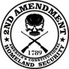 4-Pack 2nd Amendment - America's Constitutional Homeland Security Round Bumper